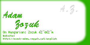 adam zozuk business card
